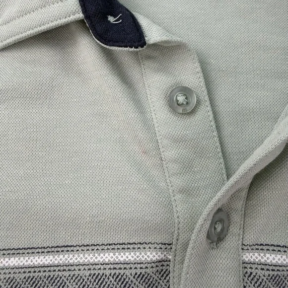 Travis Mathew Polo Shirt Mens XL Purple Short‎ Sleeve Striped Golf Green Lot - Picture 7 of 15